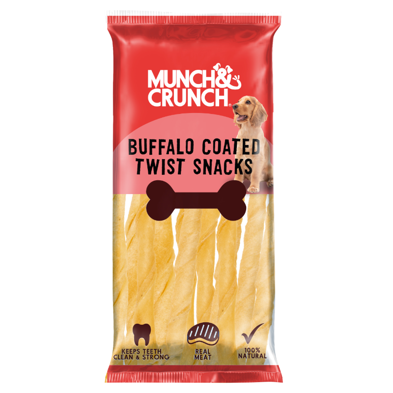 munch crunch buffalo coated twist dog snacks